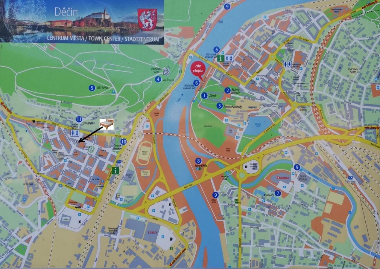 Booking Trzni Decin Exteriör bild